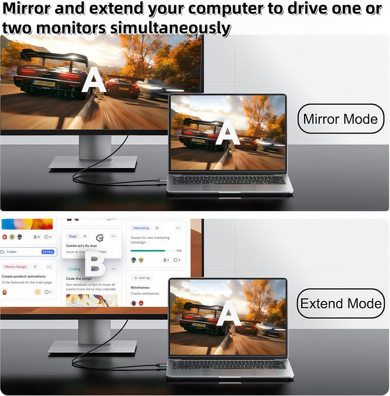 [AUSTRALIA] - USB to HDMI Cable, Built-in Drivers, 6FT USB 3.0 to HDMI Male Cable HD 1080P Monitor Converter Cord with Audio for Desktop, Laptop, Monitor, Projector, HDTV Compatible with Windows/MAC /Android OS 6Feet Grey 
