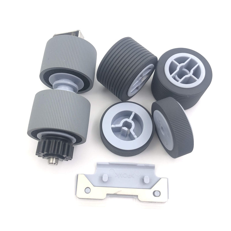 OKLILI PA03450-K011 PA03450-K012 PA03450-K013 PA03450-K014 Pick Roller Set Separator Roller Set Brake Roller Separation Pad Compatible with Fujitsu fi-5900C fi-5950 fi-5900 Scanner