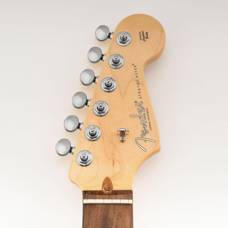 Musiclily Pro 6-in-line 18:1 Ratio 2-Pin Full Sealed Locking Machine Heads Tuners Tuning Pegs Keys with Vintage Oval Button for Fender Strat Tele Style Electric Guitar, Chrome 6R Chrome