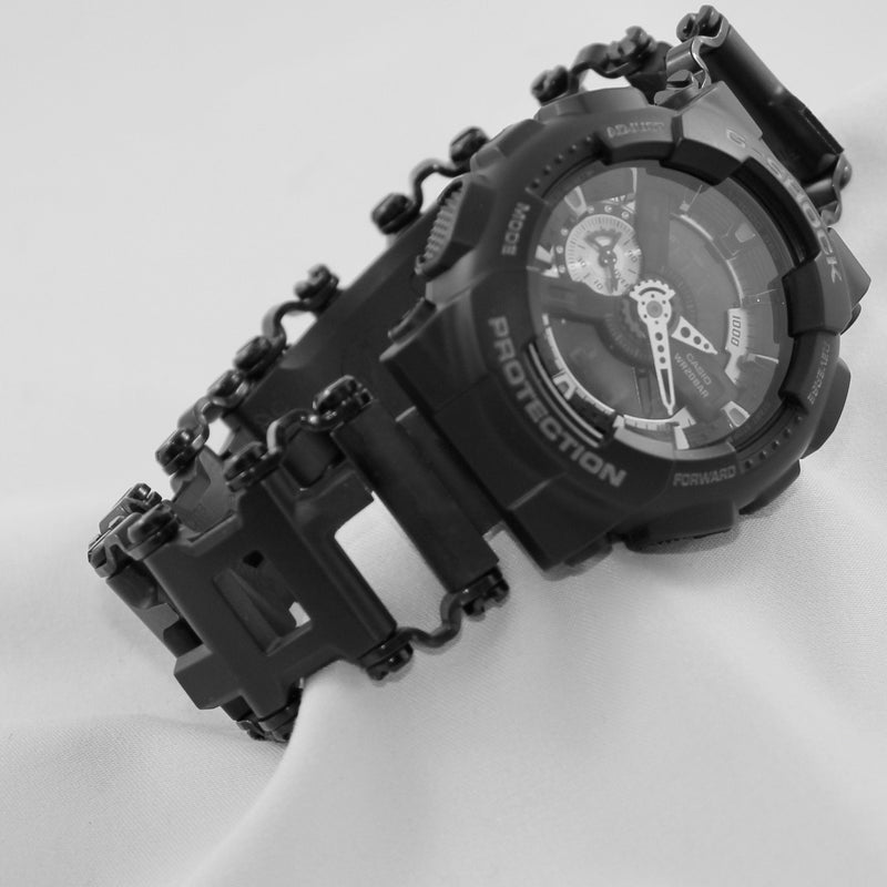 Link Leatherman Watch Adapter Compatible with LEATHERMAN Tread/Tread LT - Black Apple watch Ultra 3/Ultra 2/Ultra/46/45/44/42mm