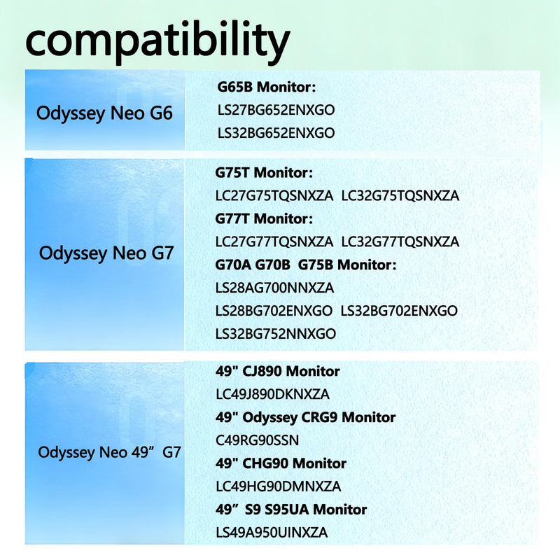 BN61-14898A BN96-42913A Odyssey G7 G6 VESA Compatible with Samsung Monitor | G6 G7 Wall Mount for 49in G65B G70A G70B G75NB G75T G77T CJ890 CRG9 CHG90 S95UA (All 43in Monitors Cannot be Used)