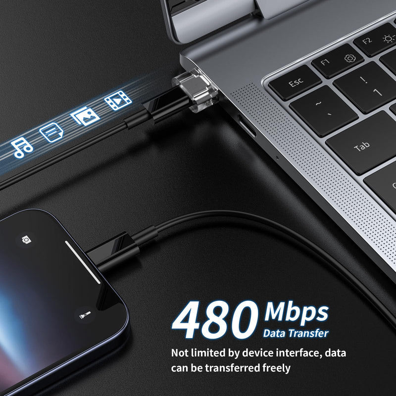 [AUSTRALIA] - USB to USB Clear Adapter 5 Pack,USB C Female to A Male Charger Converter Compatible with Apple Watch Ultra iWatch 8 7,iPhone15 14 13 Pro Max Plus,iPad 9 10 Air 5 Mini 6,Car Ect. 5 pack-Clear 
