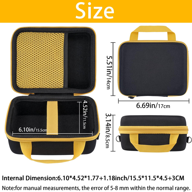 khanka Hard Travel Case Replacement for KODAK Mini Shot 3 ERA/Mini Shot 3 Retro 4PASS 2-in-1 Instant Camera and Photo Printer,Case Only (Yellow) Yellow