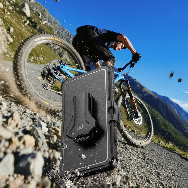 M MYBAT PRO for Samsung Galaxy S26 Ultra Case with Belt Clip Holster,Heavy Duty Protection Case for Galaxy S26 Ultra,Anti-Drop,Shockproof Cover,with 360°Rotating Kickstand Black
