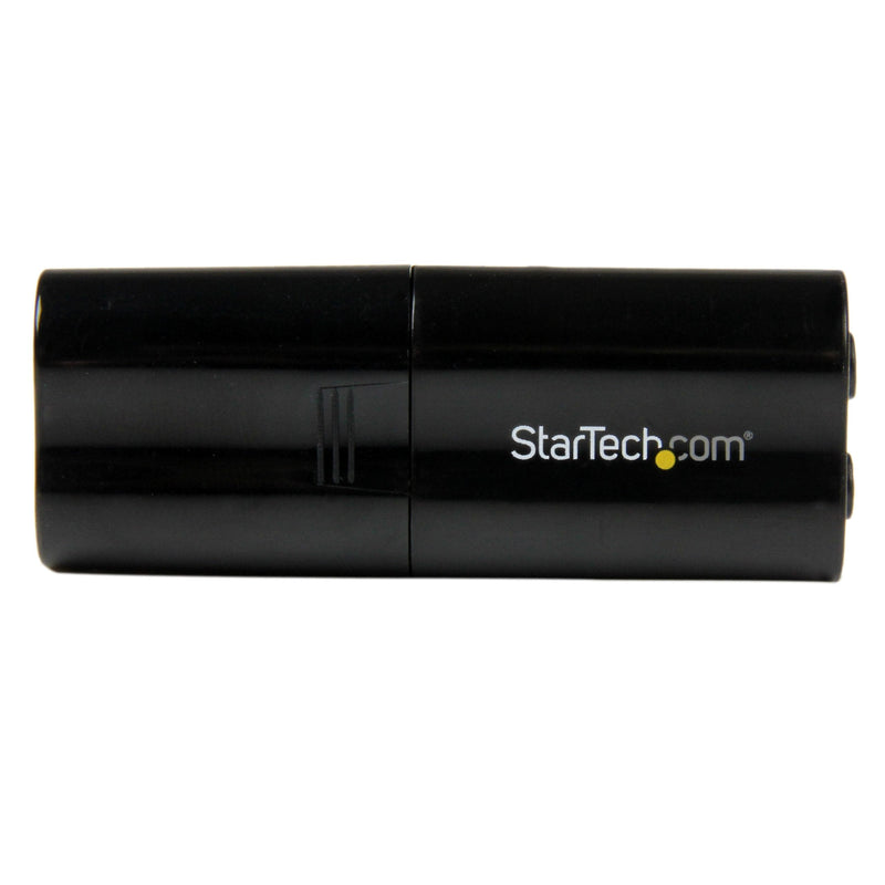 StarTech.com USB Sound Card - 3.5mm Audio Adapter - External Sound Card - Black - External Sound Card (ICUSBAUDIOB) (Pack of 2) 1 Count (Pack of 2)