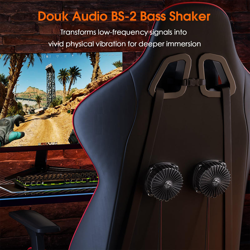 Douk Audio BS-2 Bass Shaker: 30W Tactile Transducer Low Frequency Vibration Speaker for Sim Racing Gaming | Home Theater | DIY Setup (1 PC)