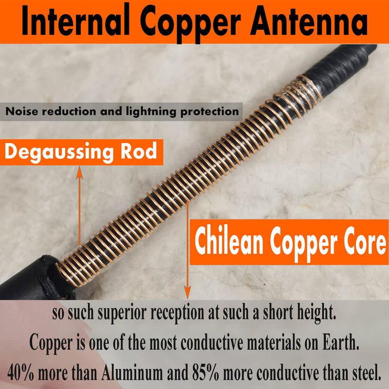 [AUSTRALIA] - Rubber Antenna for Jeep Liberty (2011-2012), Jeep Liberty Antenna - Car Wash Proof, 8 Inch Internal Copper Coil Antenna Mast Replacement 