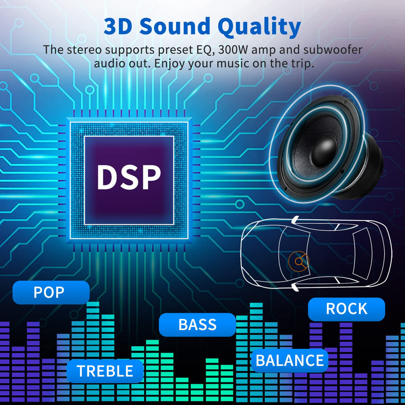 Single Din Car Stereo Receiver: Indash Bluetooth Car Radio System | LCD Display FM AM USB SD AUX MP3 APP Remote 2.1A Quick Charge Pre-Amp