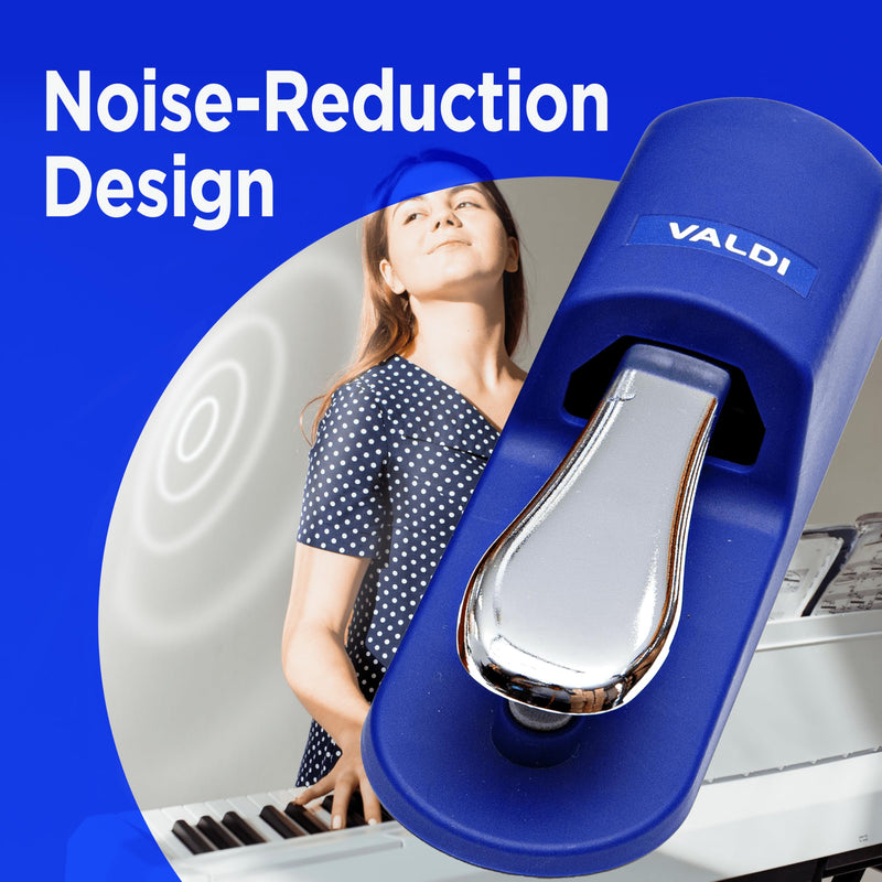 [AUSTRALIA] - VALDI BP-3 Sustain Pedal - Universal Pedal for Keyboard Piano, Digital Pianos, MIDI Keyboards & Synths - Conversion Switch for All Brands - 1/4'' Jack, Anti-Slip Design, Extended Cable (BULE) BULE 