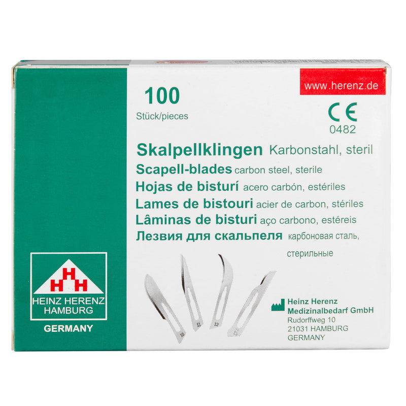 Shehadeh - Pack of 100 Sterile Scalpel Blades Figure 10 for Scalpel Holder No. 3 - Extremely Sharp