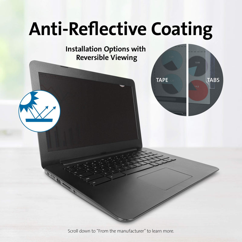 Kensington K55784WW Blackout Filter Privacy Screen for 15.6-Inch Notebook Computers