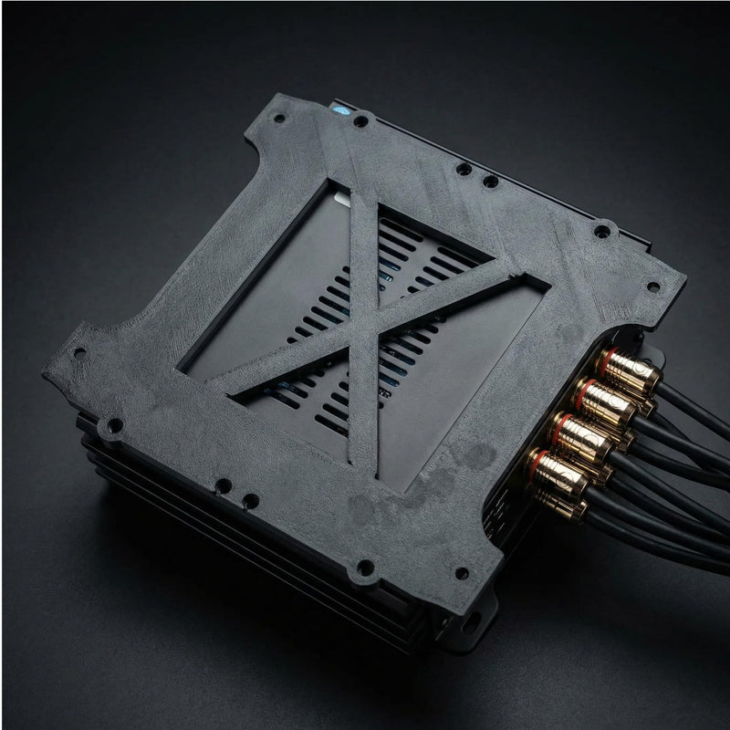 Flush Mount Bracket for Down4Sound 612+ DSP and 68+ - Custom Car Audio Processor Mounting Solution, Heat Resistant ASA, Professional Amp Rack Install