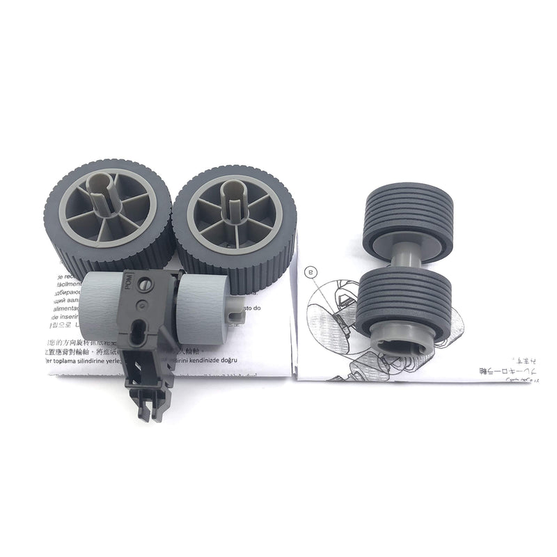 OKLILI 1SET X PA03740-K010 PA03740-K011 Consumable Kit Pick Roller + Brake Roller Pickup Roller Separation Roller Compatible with Fujitsu fi-7600 fi-7700 fi-7700S PA03740-K010 + PA03740-K011