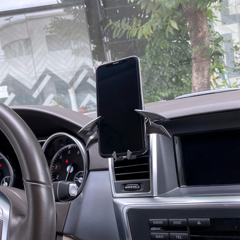 livin Alloy Material Unique Phone Holder Mount for Car Gifts for Men Bat Decorations Collectibles for Room Universal Vent/Dash/Windshield Gravity Automatic Locking Hands Free