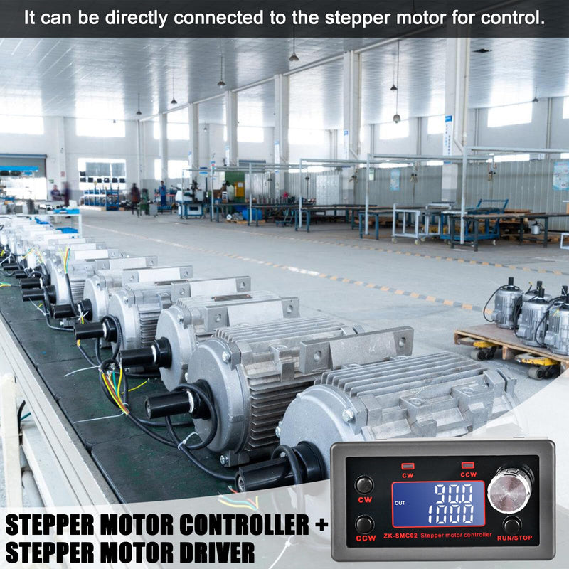 Stepper Motor Driver Controller for NEMA 17 23 Motor, Molbory Stepper Motor Control 4A Stepper Motor Driver Integrated Board Forward & Reverse Pulse Speed Angle Control Module PLC