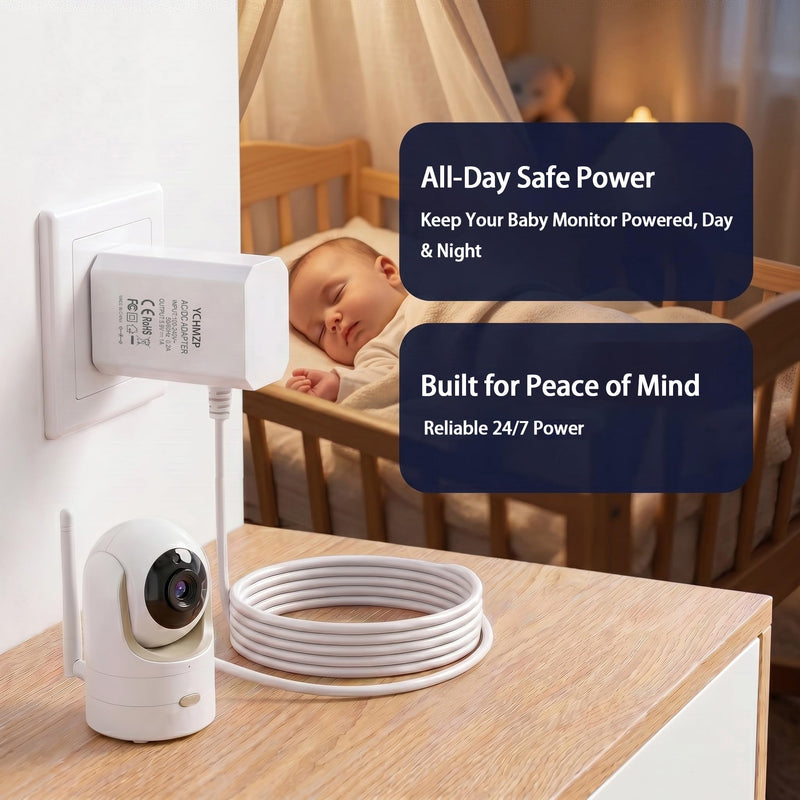 Power Charger Compatible with Infant Optics DXR-8 / DXR-8 PRO Camera Unit Power Adapter (Not for All Monitor Unit Power Cords)
