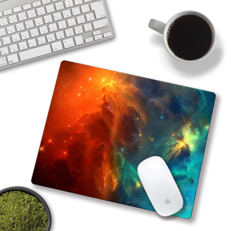 Shalysong Cool Galaxy Mouse Pad Personalized Custom Design Computer Laptop Mouse Pad Non-Slip, Washable 9.7 x 7.9 inch Square galaxy