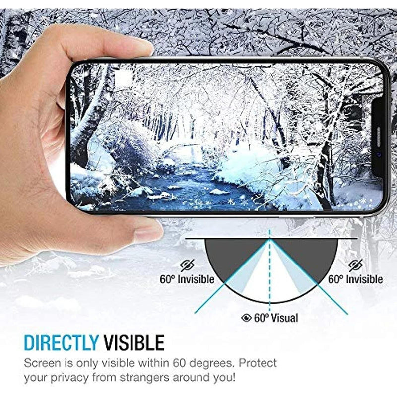 [2 Pack] Privacy Screen Protector for iPhone 11/XR, YMHML Tempered Glass Anti-Spy Bubble Free Case Friendly Easy Installation Film for iPhone 11/XR 6.1 Inch iPhone 11/XR-6.1 Inch