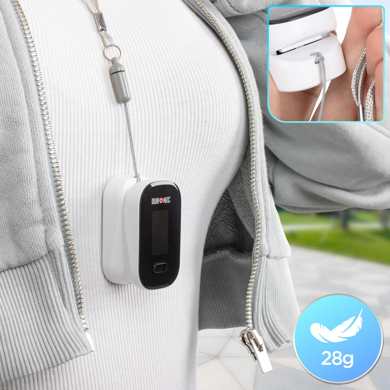 Duronic OX02 Pulse Oximeter Measuring Oxygen Saturation (SpO₂) in Blood Oximeter for Home Pulse Oximeter for Painless Finger Application