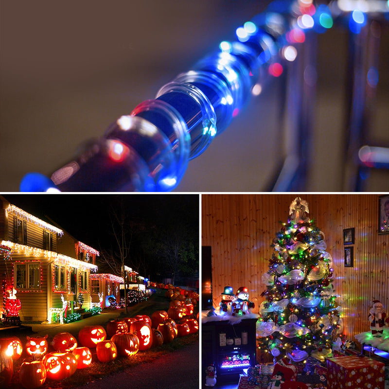 LED Rope Lights with USB Powered, 2 Pack X 33Ft 100 LED String Lights Indoor Outdoor with Remote,16 Color Changing Fairy Tube Lights for Bedroom Garden Party Wedding Christmas 33ft x 2Pack(RGB)