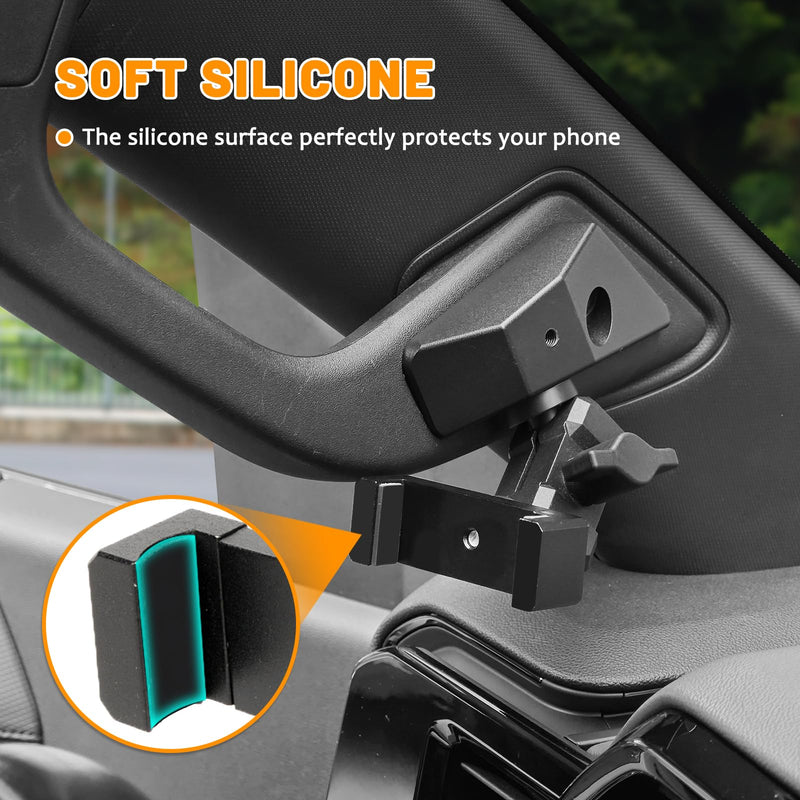 Phone Holder Mounts on Dashboard for 2022-2024 2025 2026 Silverado&Sierra Custom Adjustable Stabilizer Silverado Cell Phone Holder Gmc Sierra 1500 Accessories
