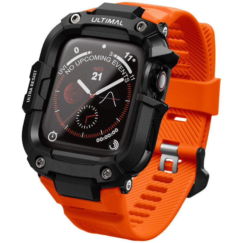ULTIMAL Rugged Case with Band for Apple Watch 44mm,for Apple Watch Series SE/SE 2nd Generation/6/5/4,