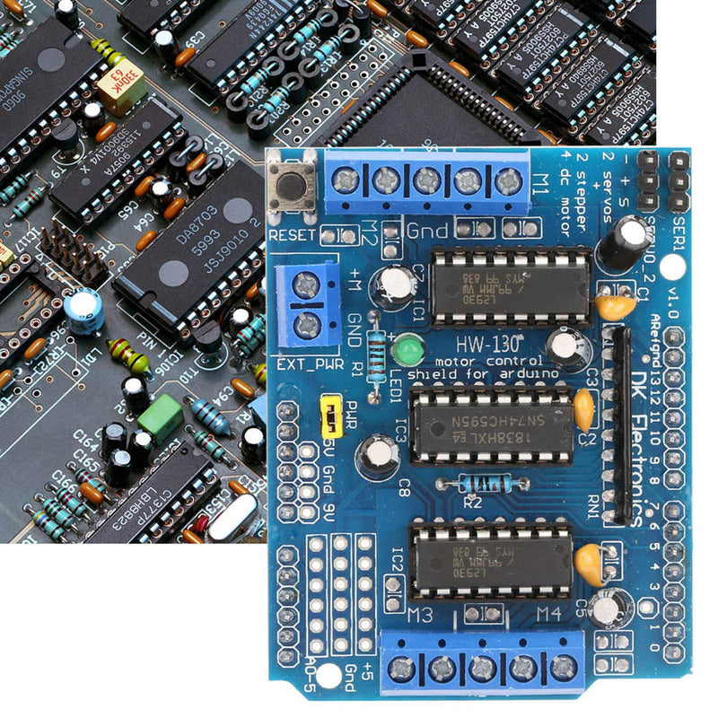 Motor Driver Shield, L293D Motor Driver Plate for Engine Plate L293D Engine Drive Shield Expansion Board Module Motor Drive Tool