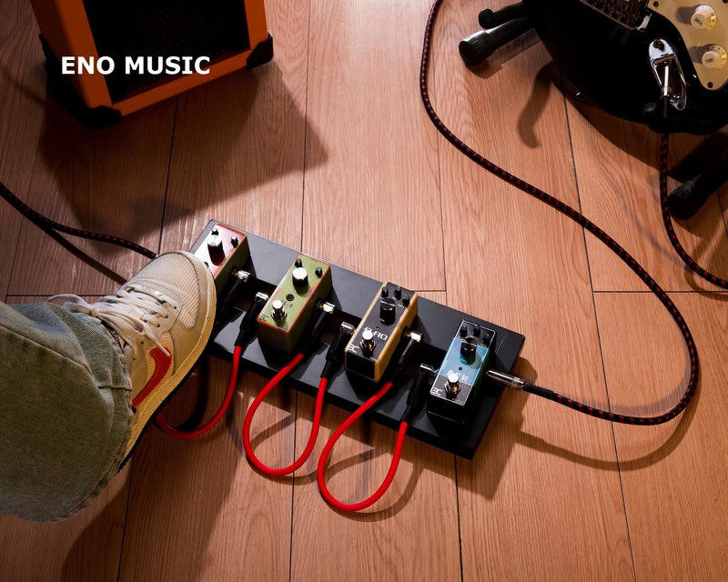 [AUSTRALIA] - ENO MUSIC 14" Mini Pedal Board Guitar Effects Compact Small Pedalboard with Pedals Mountain Tape & Cable Tie ES-1 14" Pedalboard 