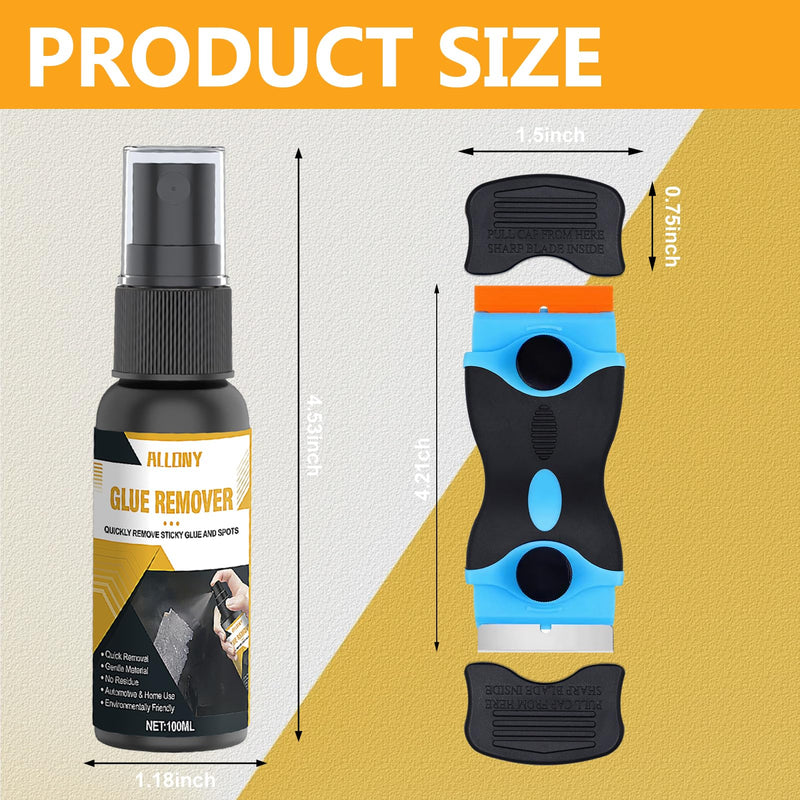 [AUSTRALIA] - ALLONY 100 ml super glue remover, sticker remover, adhesive residue remover, window frame, adhesive residue remover for stickers and labels effectively removed from surfaces 