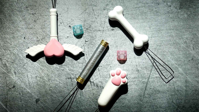 FKZ ZOMOPLUS Keycap Puller,Custom Keycap Puller,Cute Fairy Wand Custom Keycap Puller,Mechanical Keyboard Keycap Removal Tool (Fairy Wand)
