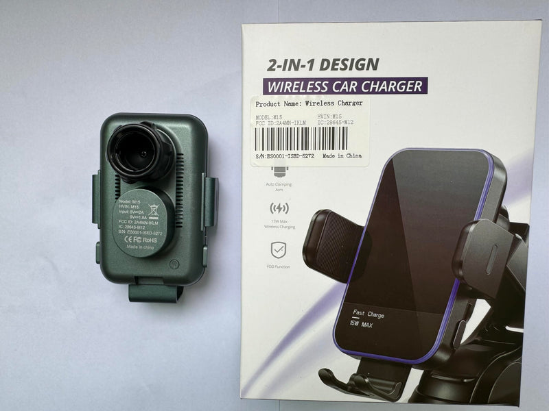 Wireless Car Charger,【7 Colored LED Backlit】 15W Auto Clamping Phone Mount Holder fit for iPhone 15 14 13 12 Mini Pro Max 11 XR XS X, Samsung Galaxy S23 Ultra S22 S21+ S10+ Note 20, etc - Green