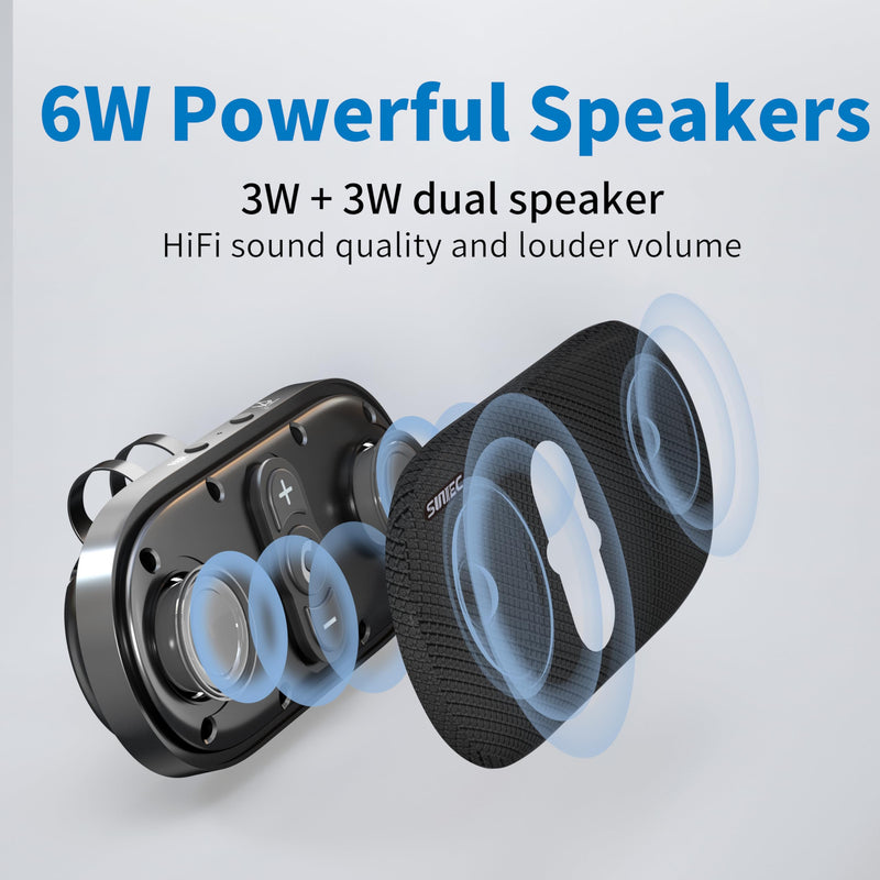 Bluetooth Car Speaker Phone: Hands Free Calling Kits 6W in car Speakerphone for Safe Driving - Support Siri Google Assistant Voice Calls/Motion Auto ON Off - BC990P