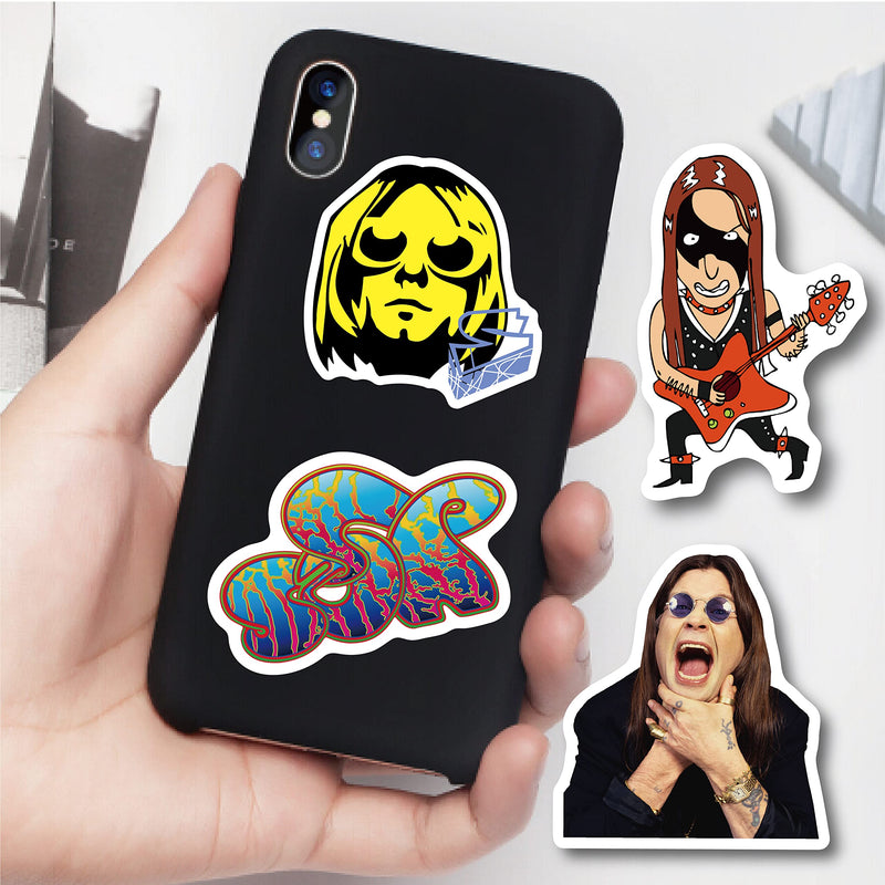 500 PCS Rock Band Stickers Pack Colorful VSCO Waterproof Stickers, Cute Aesthetic Stickers. Water Bottle, Laptop, Phone, Skateboard Stickers for Girls - Boys - Adults -Teens .., Vinyl Sticker