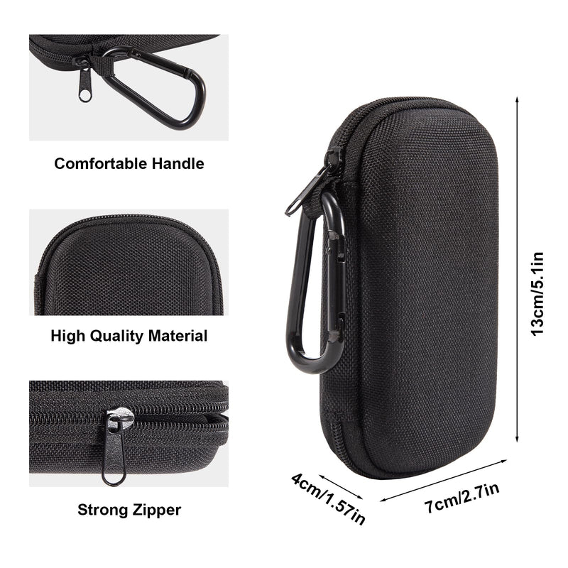 Carry Case for Kardiamobile ECG Monitor, Kardia Mobile Case, Hard Protective Case for Kardiamobile 6L, Travel Bag for Heart Monitor ECG, Mobile Heart Detector Bag Organiser (Black) Black