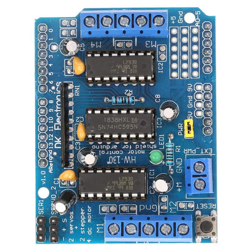 Motor Driver Shield, L293D Motor Driver Plate for Engine Plate L293D Engine Drive Shield Expansion Board Module Motor Drive Tool
