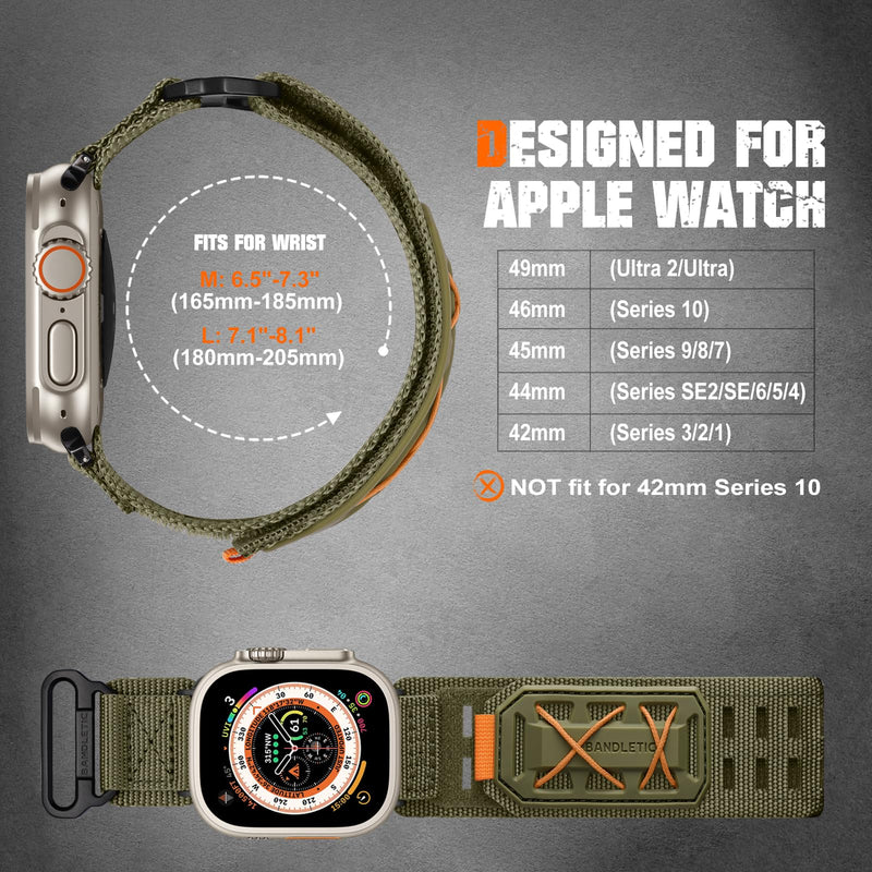 Bandletic Nylon Bands Compatible with Apple Watch