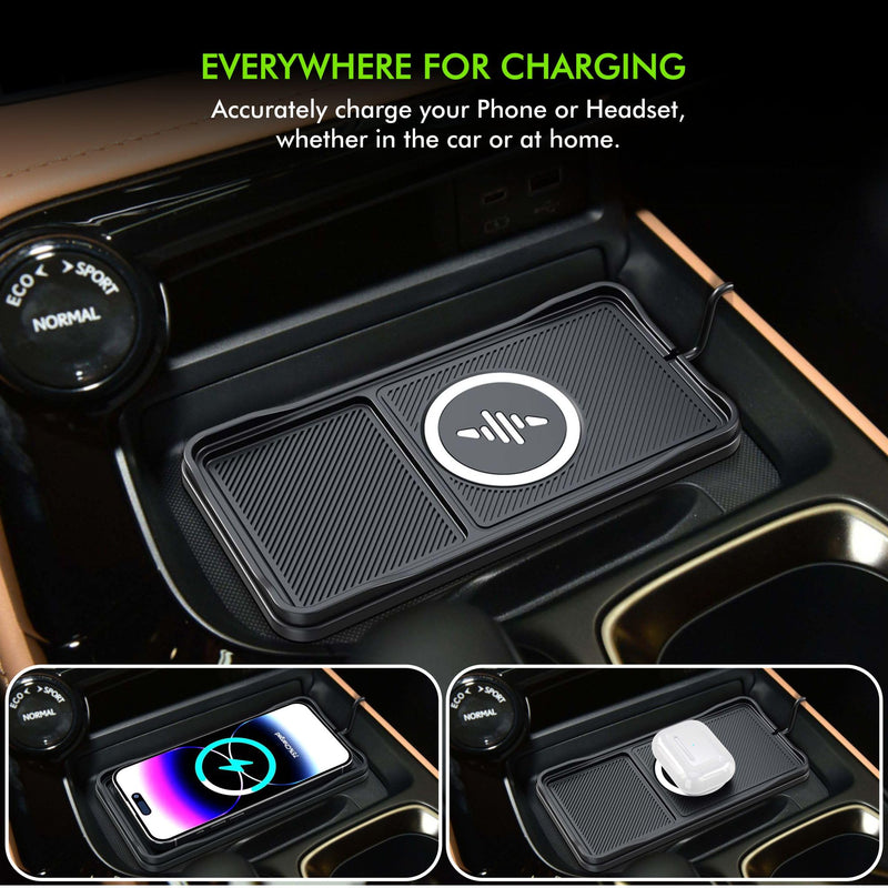 Wireless Car Charger,LANSEMKU Car Wireless Chargers Charging pad Non Slip 15w Fast Charger for Car Wireless Phone Charger for iPhone 16/15/14/13/12 Pro Max,Samsung for Android (Black-100cm Cable) 100cm Cable-for IPHHONE PRO MAX