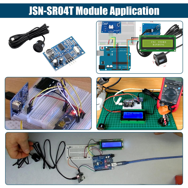 [AUSTRALIA] - JSN-SR04T Ultrasonic Distance Transducer Sensor Module Binghe JSN-SR04T Integration Ultrasonic Distance Transducer Sensor Module JSN-SR04T Distance Measuring Module Waterproof 5V Compatible with 