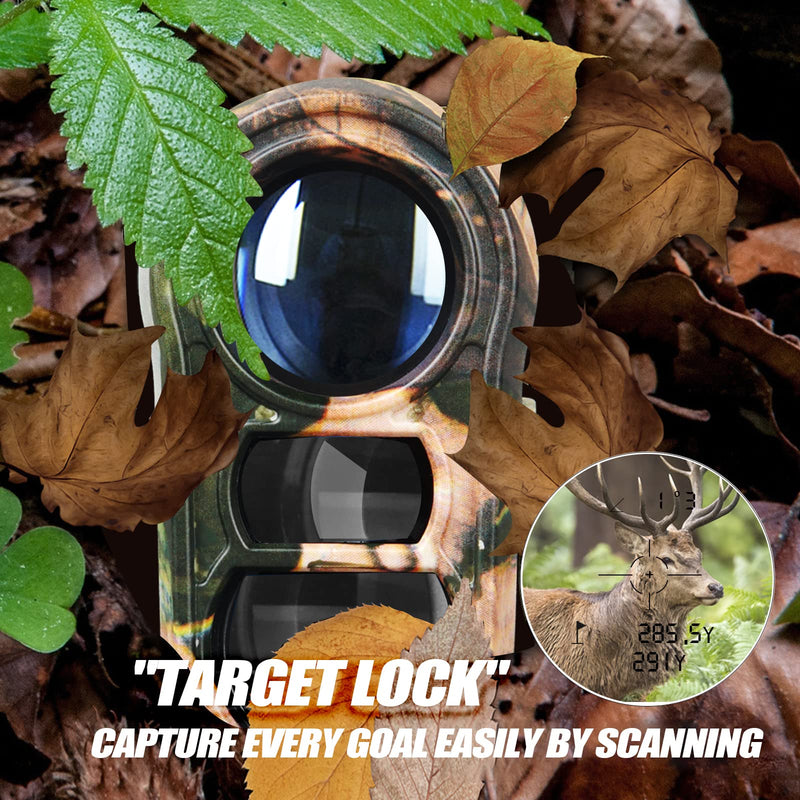 [AUSTRALIA] - Hunting Laser Rangefinder with Rechargeable Battery 1000 Yards Hunting Range Finder with Target Acquisition Technology Easy-to-Use Clear Accurate Rangefinders for Hunters 1000Y Camo New 