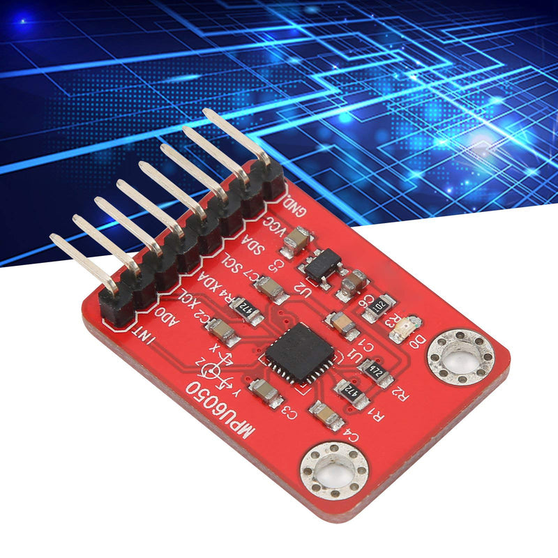 Gyroscope Accelerometer, MPU6050 6-Axis Accelerometer Gyroscope Sensor Module 16 Bit AD Converter Data Output for Engineers, Technicians