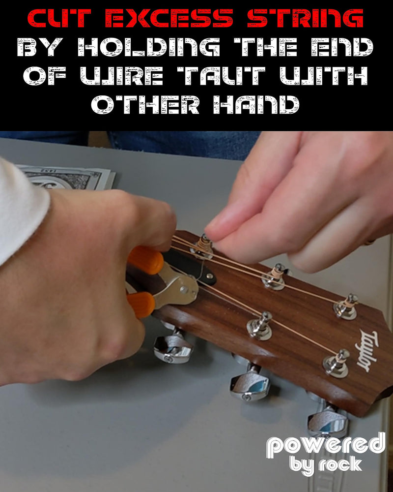 [AUSTRALIA] - Guitar String Winder, String Cutter and Bridge Pin Puller - 3-in-1 Guitar Tool for Acoustic and Electric Guitars - Wind Guitar Strings Quickly - Cut Excess String Off - Pull Pins Out Easily 