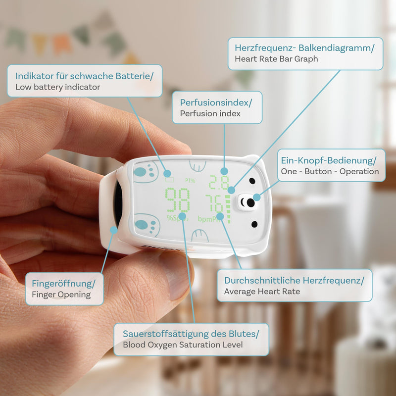 [AUSTRALIA] - Pulox PO-235 Pulse Oximeter for Children for Measuring Oxygen Saturation, Pulse Rate and PI - with Alarm Function 