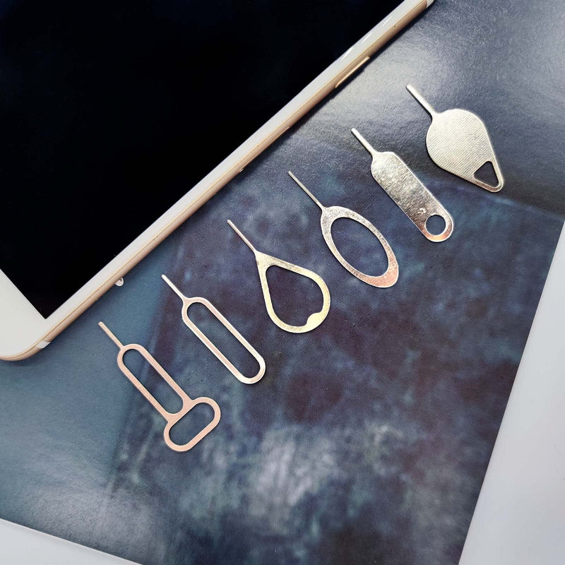 6pcs SIM Card Removal Tool Card Tray Eject Pins Needle Opener Ejector Needle Pin Remover for Smart Phones Samsung Galaxy LG Huawei Google HTC iPhone iPods iPad Tablets