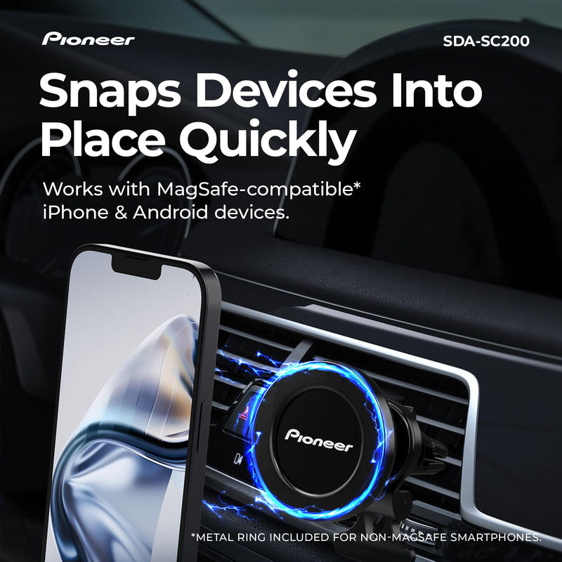 Pioneer MagSafe Car Phone Holder Mount | Magnetic Air Vent Mount MagSafe Phone Mount