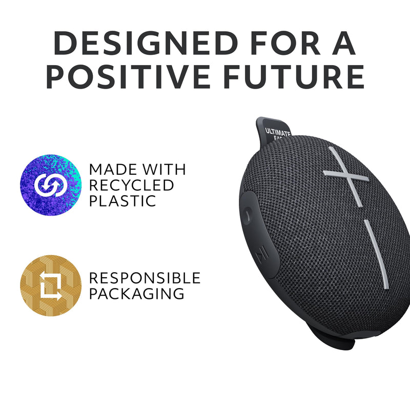 Ultimate Ears MINIROLL Ultra-Portable Waterproof Speaker - Sand | Ultra-Portable, Balanced Bass, Dustproof, 131 ft (40 m) Range