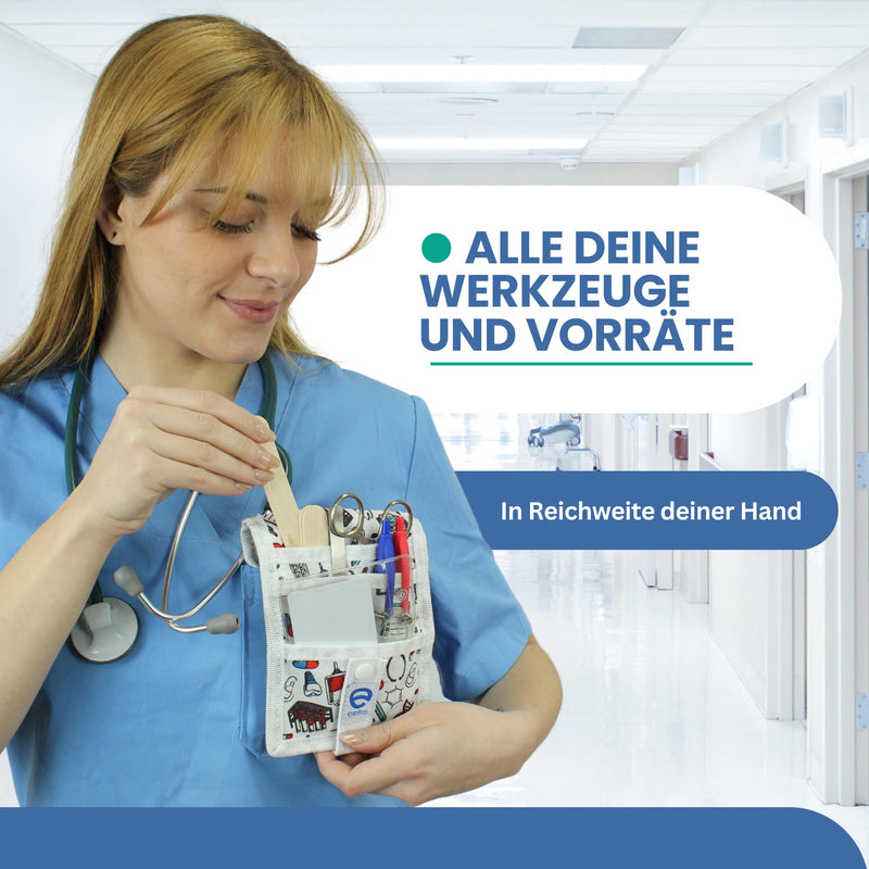 ErenBros® Pockets for Nurses with Magnet - Organiser Nursing - Desk Organiser - Nurse Accessories