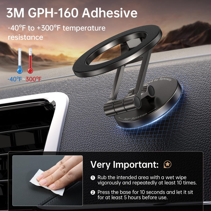 SYNCWIRE for MagSafe Car Mount and Phone Ring Holder