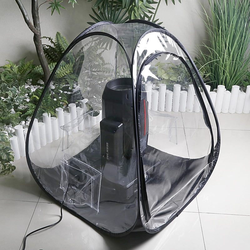 MAD OWL Professional Moving Head Light Rain Cover,Waterproof and dustproof Stage Lighting Protection Accessory, Floor standing transparent moving head light rain cover 1 pack 1Pack