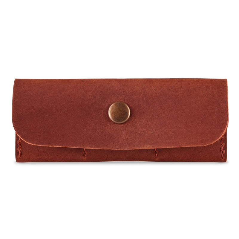 [AUSTRALIA] - Leather Guitar Pick Holder, Guitar Pick Holder Case Bag, Plectrum Case Bag, Pick Cover, Gift for Guitar Players (Cognac) Cognac 