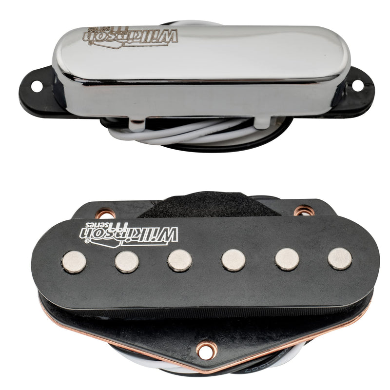 Wilkinson Vintage Alnico 5 Tele Single Coil Pickups Neck Bridge Pickups Set for Fender Squier Telecaster Electric Guitar